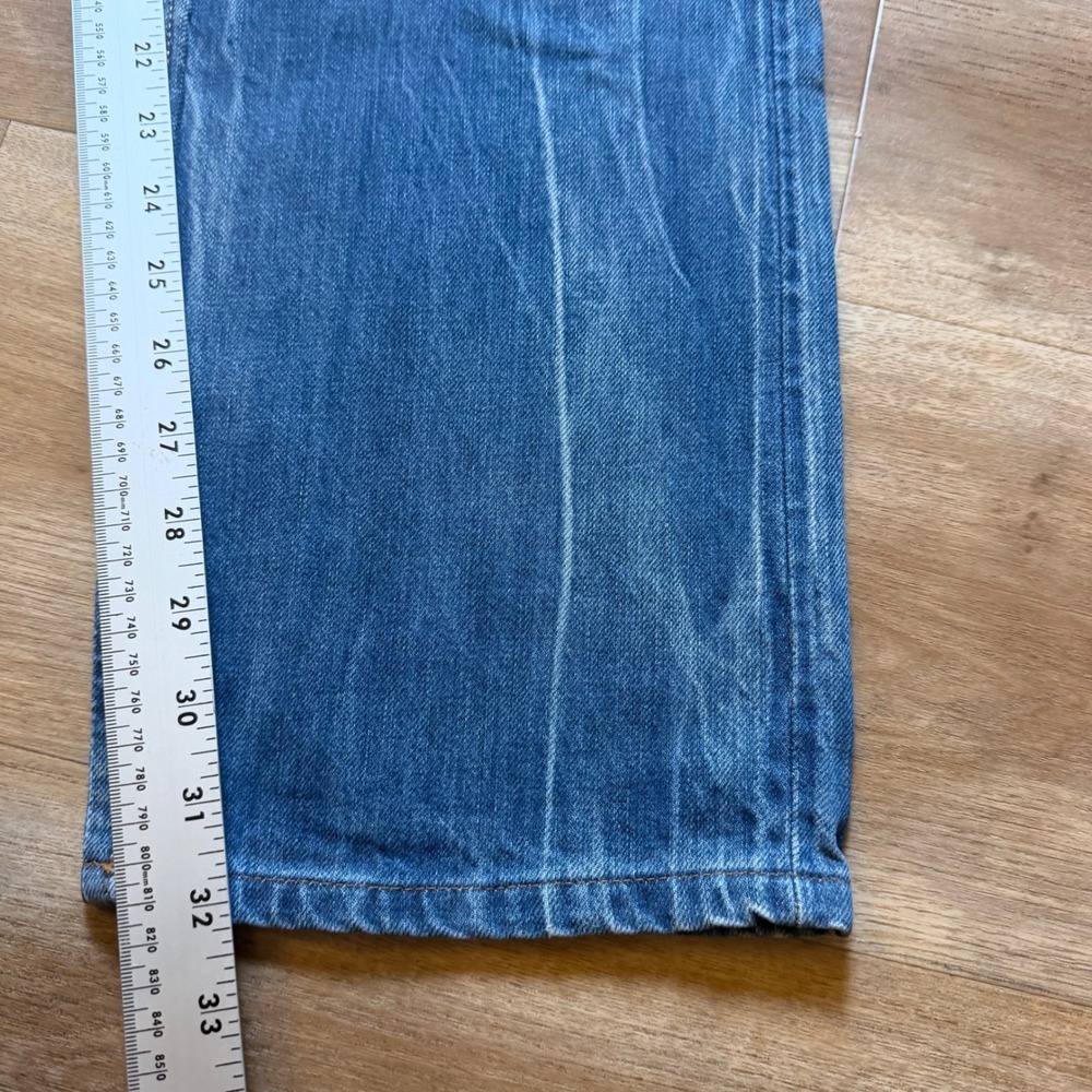 Diesel Poiak Jeans Men 34x32 Blue Distressed Slim Straight Whiskered 008D5 Italy - Picture 16 of 16